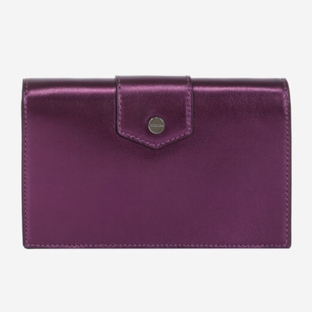Small Purple  Leather Clutch Bag from The Kooples - Picture 2 of 9